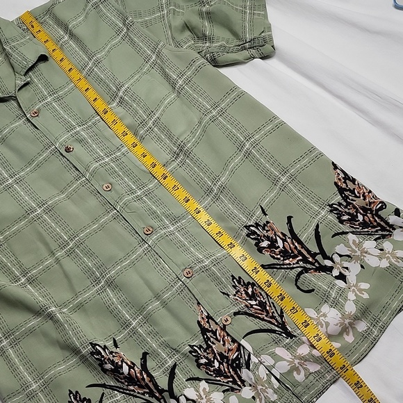 EZ's haggar hawaiian summer button down shirt sz Large - Picture 5 of 9
